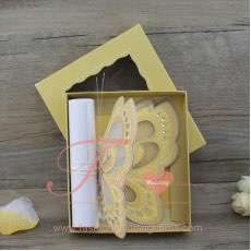 old Butterfly Wedding Invitation Scroll Cards